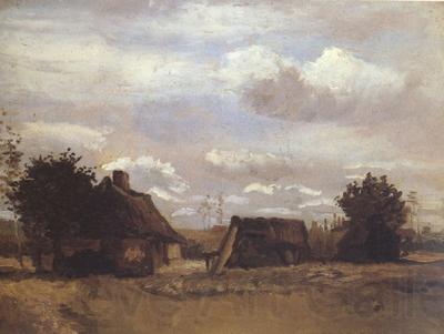Vincent Van Gogh Cottage (nn04) Spain oil painting art